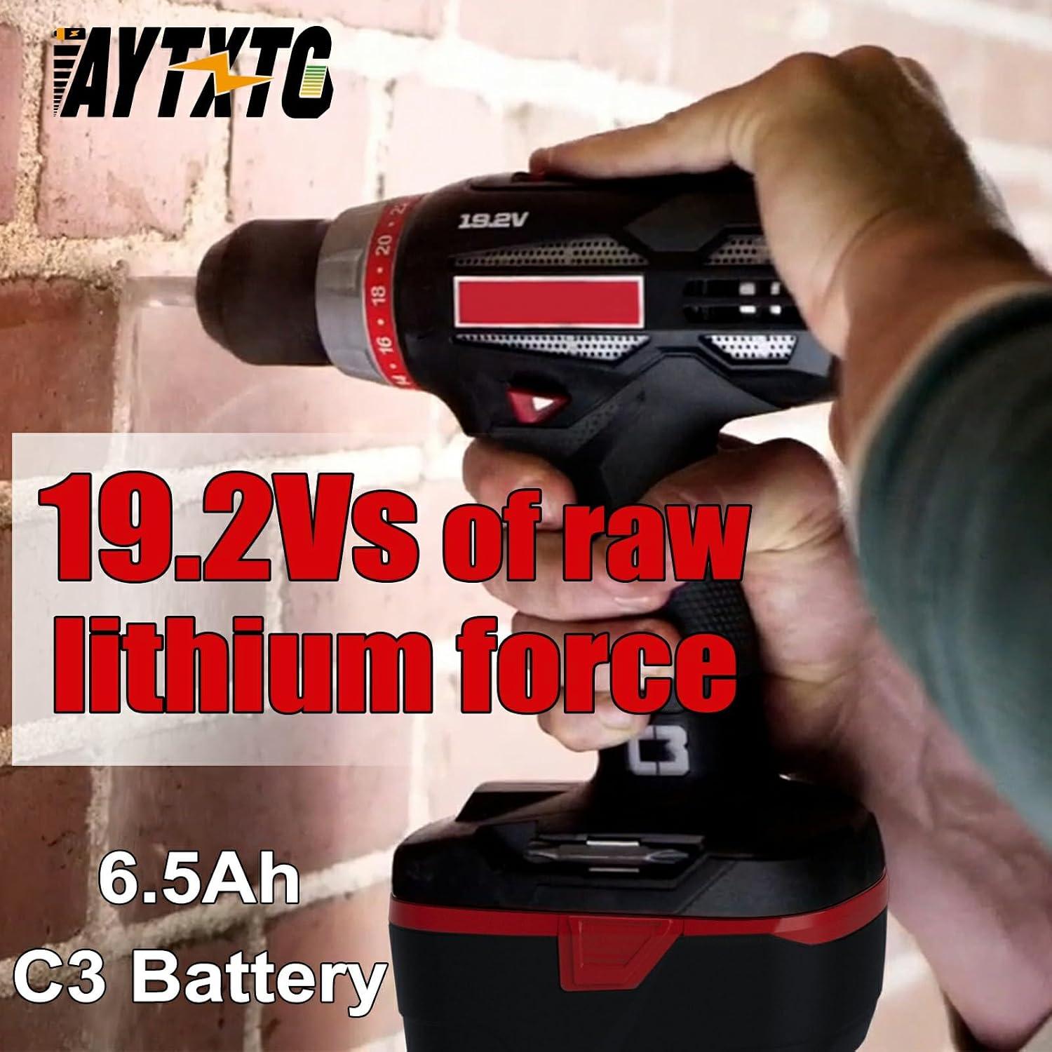 2Pack 6.5Ah C3 Lithium Battery Kits for Craftsman 19.2V Battery