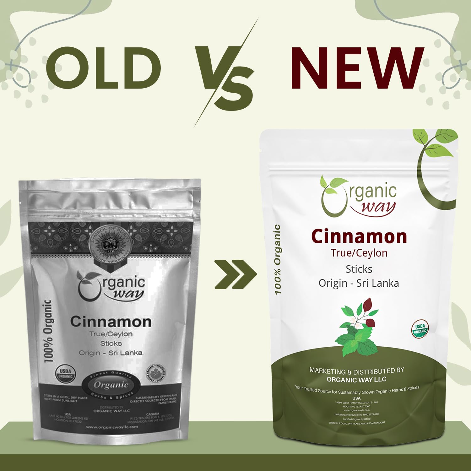 Organic Way True Ceylon Cinnamon Sticks - Origin - Sri Lanka (16 Ounce)