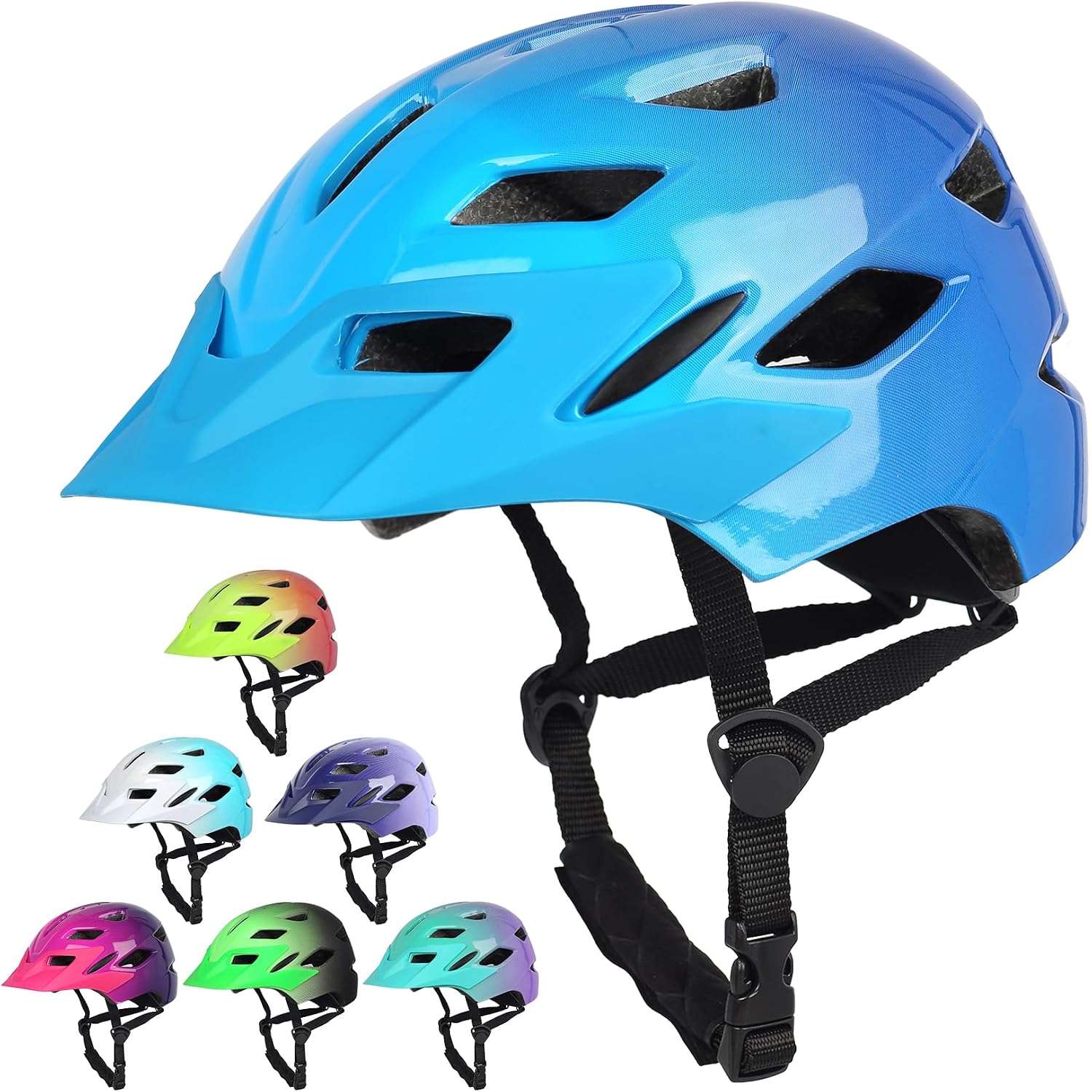 Kids Bike Helmet with LED Light for Youth Teen Toddler Boys Girls