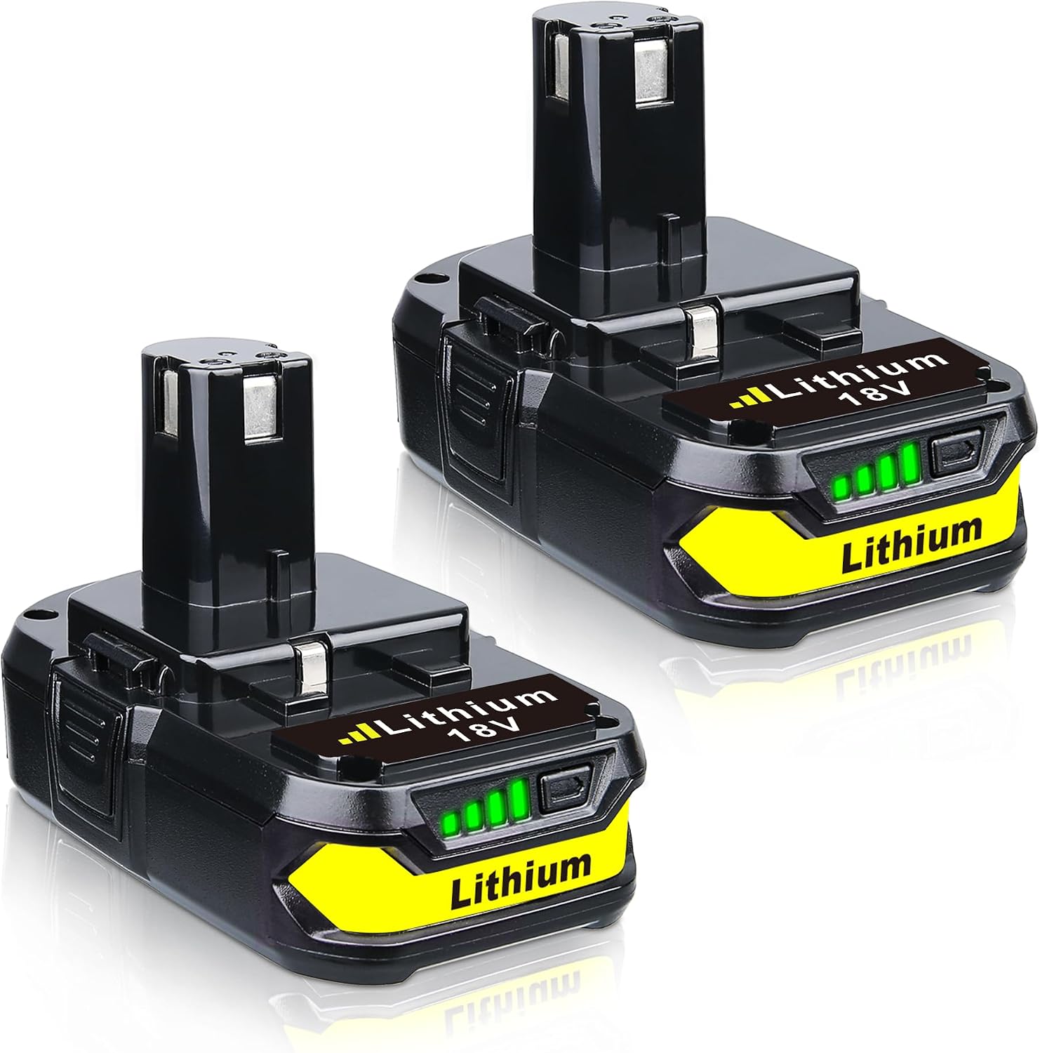 VANTTECH 2Packs P102 18V 3.6Ah Battery Replacement for Ryobi 18V Lithium Ion Battery RBL1805 P108 P103 P105 P107 P109 P104 Compatible with Ryobi
