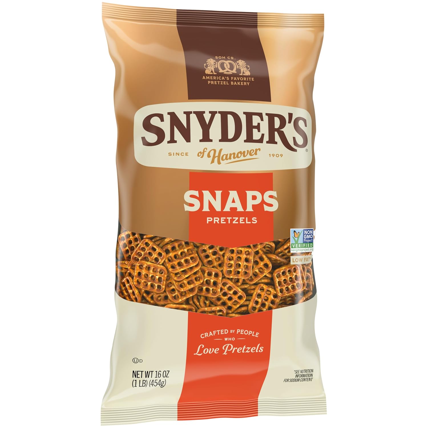 Snyder's of Hanover Snaps Pretzels, 16 Oz Bag