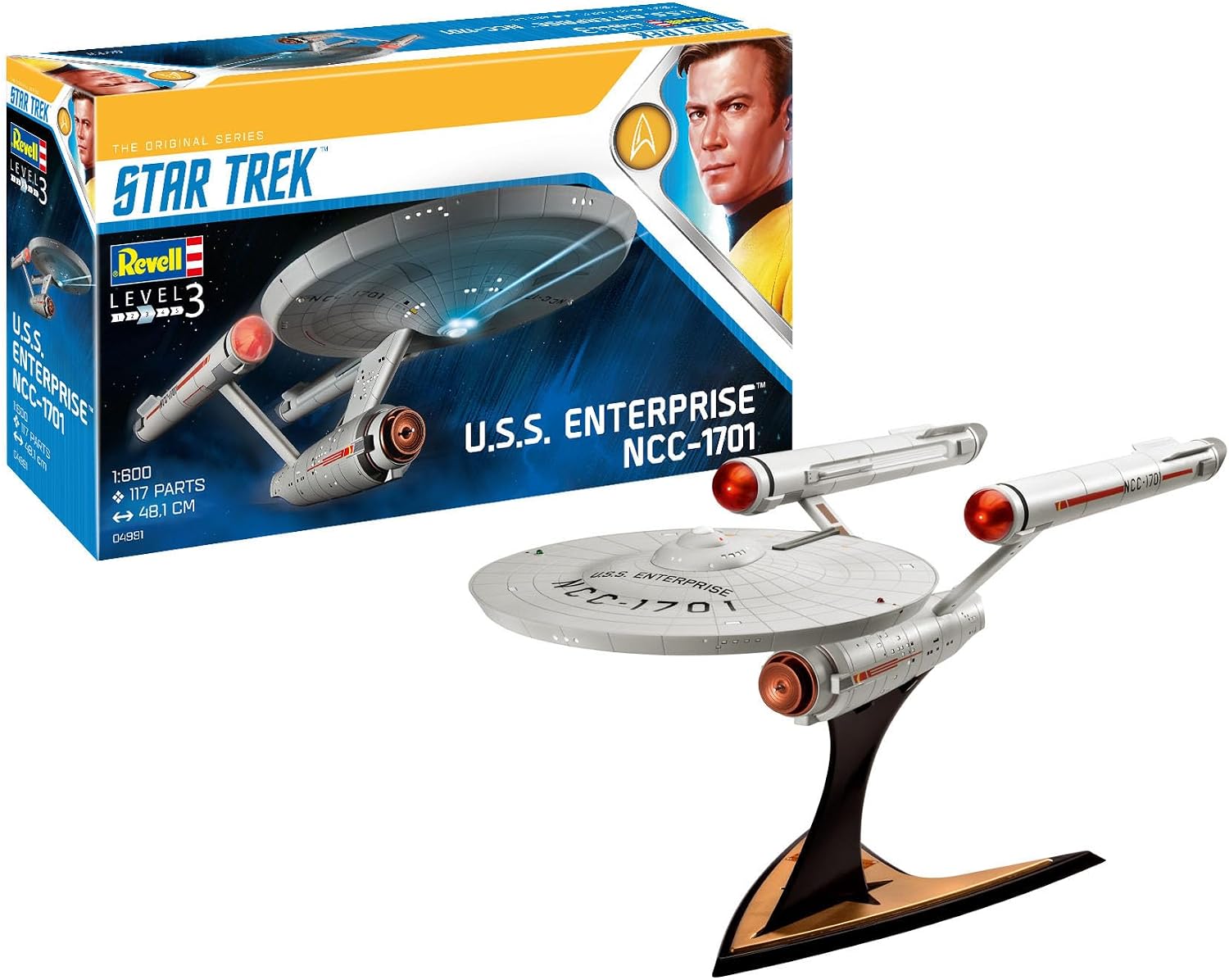 Revell 04991 Star Trek U.S.S. Enterprise NCC-1701 (TOS) 1:600 Scale Model Kit
