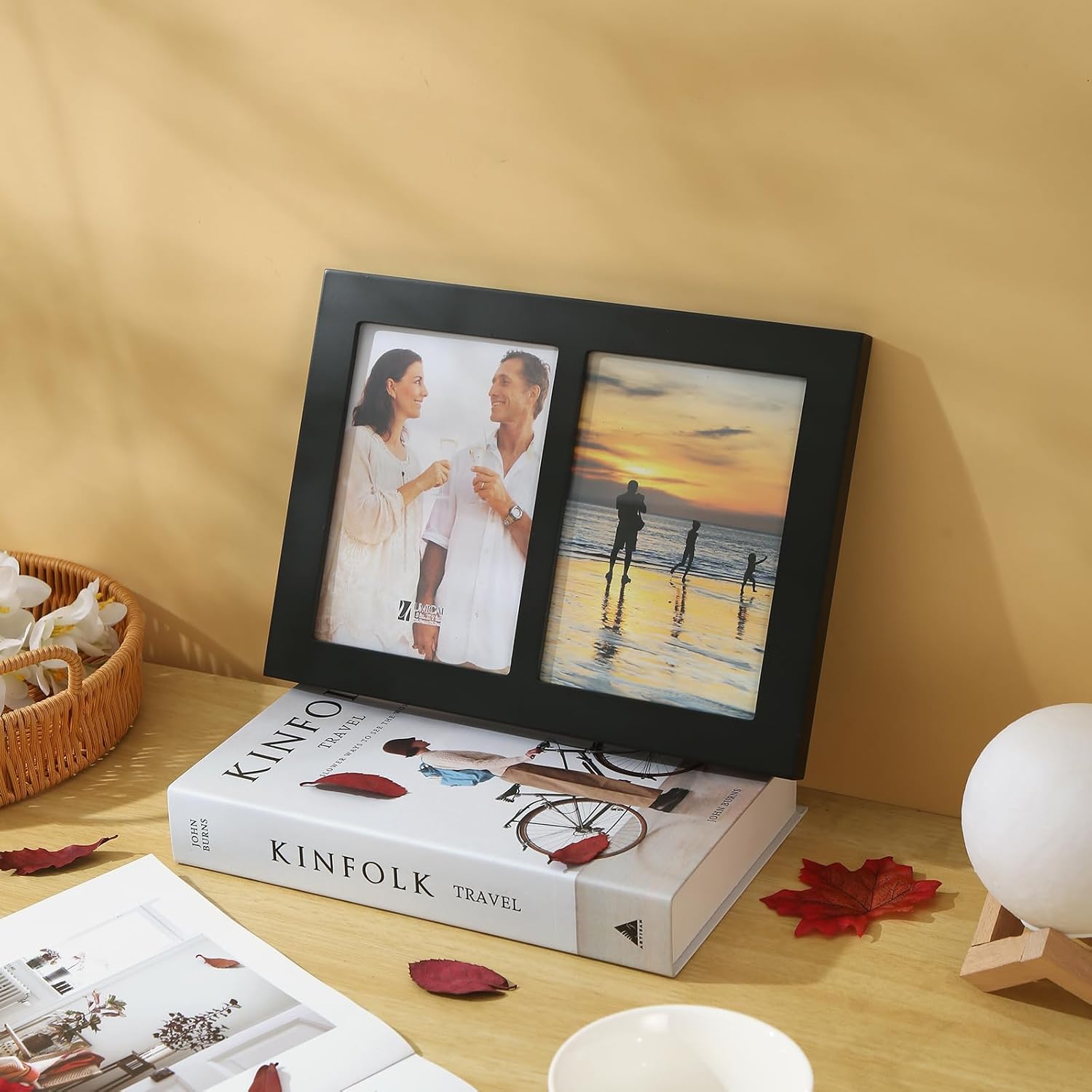 4x6 5-Opening Collage Picture Frame Black Wood
