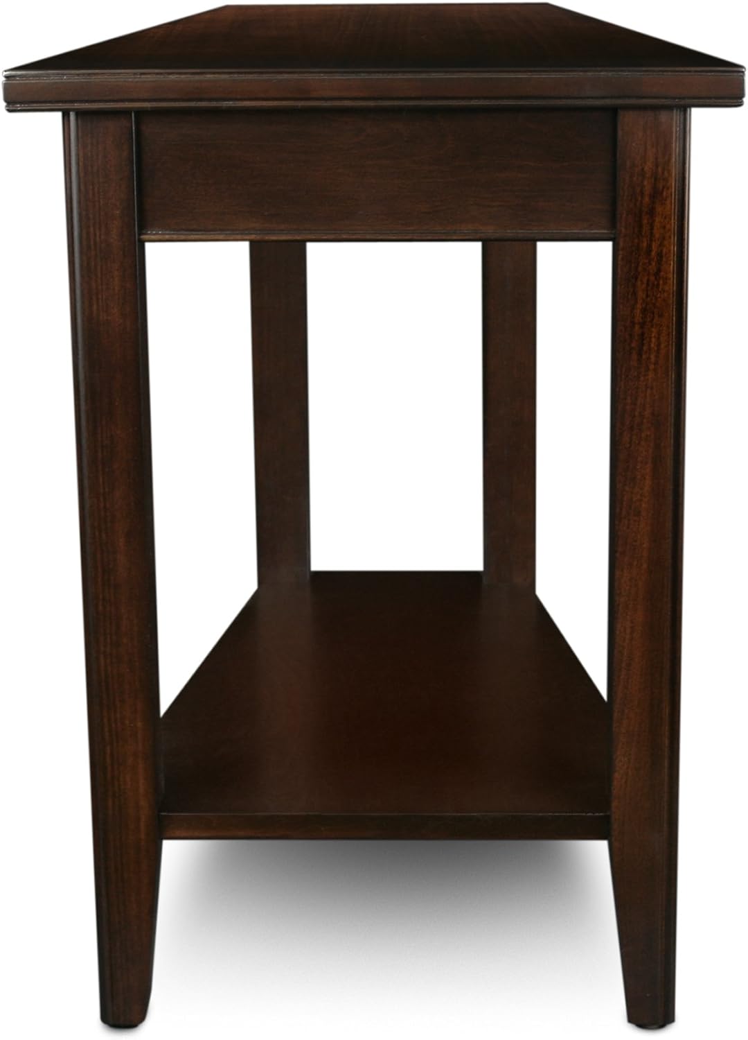 Leick Home Delton Wedge End Table, 17", Sienna