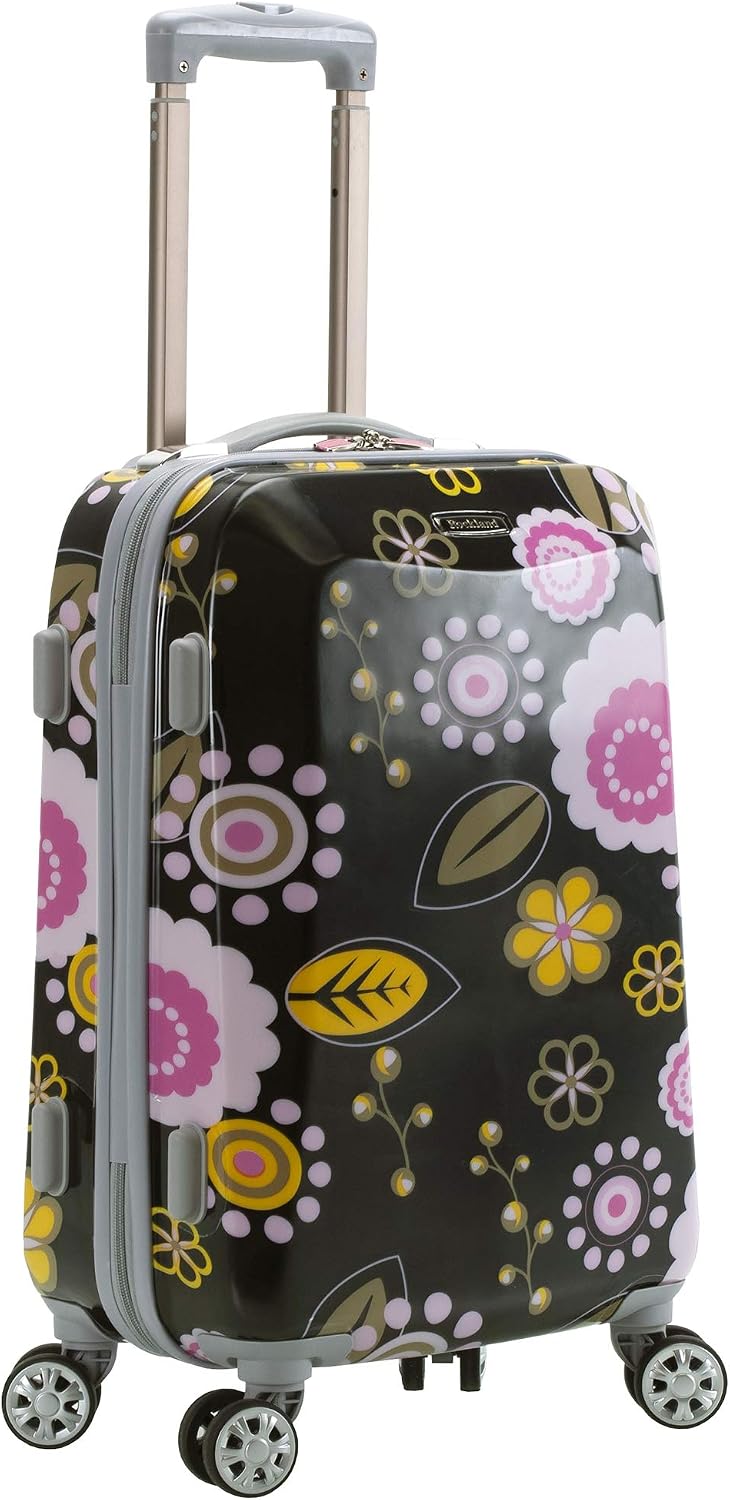 Rockland Vision Hardside 3 Piece Spinner Wheel Luggage Set, (20"/24"/28"), Love