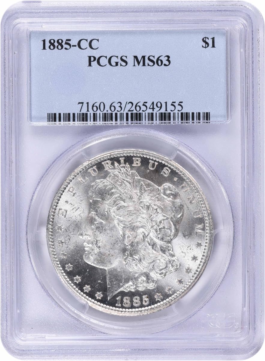1885 CC Morgan Dollar PCGS MS63