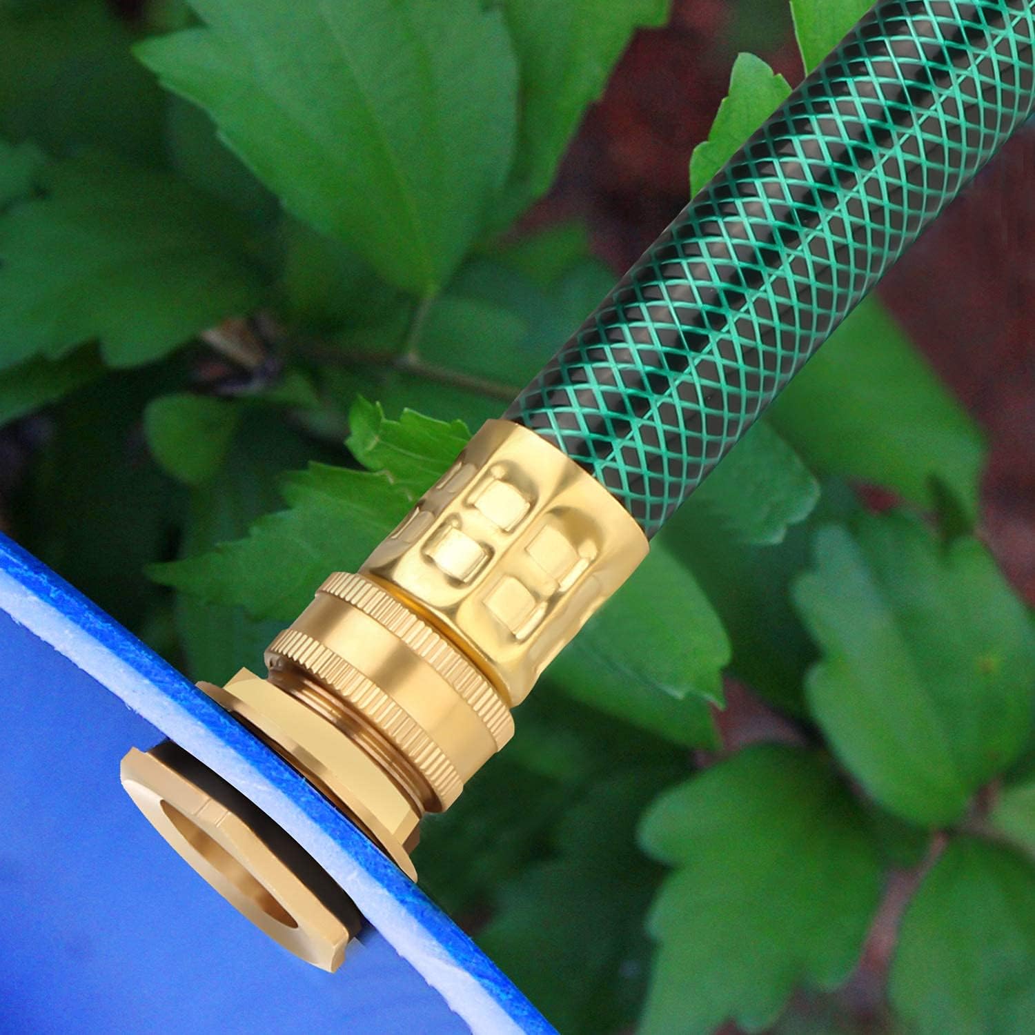 2PCS Rain Barrel Hose Connector, Rain Barrel Overflow Linking Kit