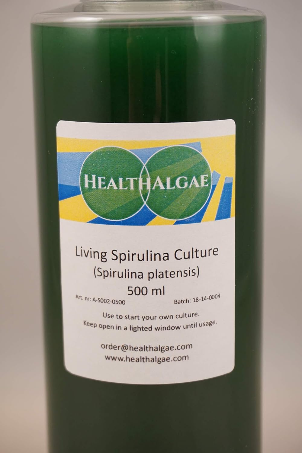 Live Spirulina platensis (500 ml) + 10 L Dry Spirulina Grow Medium SSD1+2 - Algae Culture + fertlizer (500ml 10L)