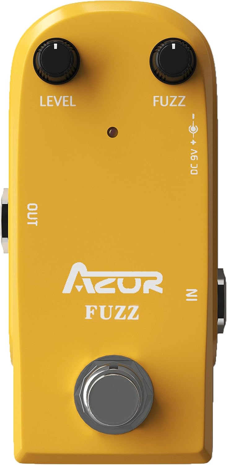 AZOR 5 Band Bass EQ Pedal, Aluminium Alloy True Bypass Equalizer Effect Pedal, Compact Mini Tone Control Pedal for Electric Bass Guitar