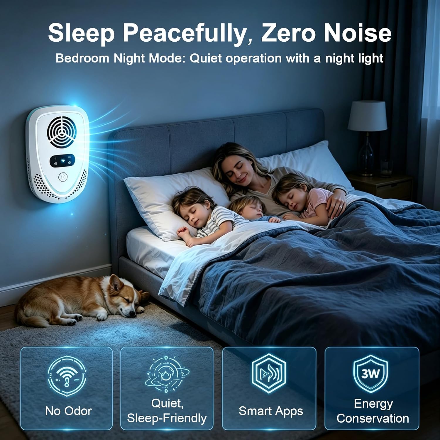 2026 Upgraded Ultrasonic Pest & Insect Repeller Indoor Ultrasonic Repellent | for Mice, Roach, Ant, Rodent, Mouse, Mosquito, Spider, Bugs