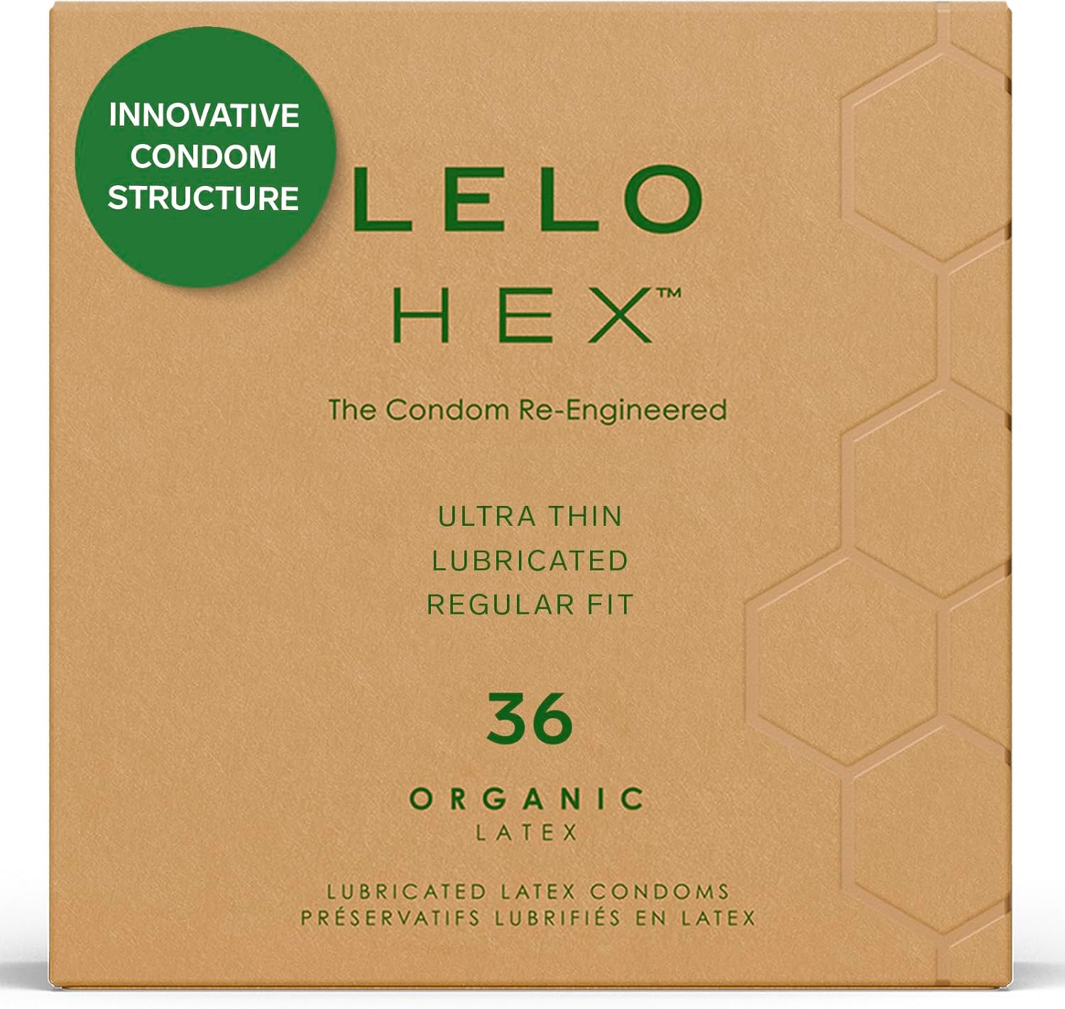 LELO HEX Original - Ultra Thin Condoms, Increased Strength, 12 Pack | This ultra thin condom offers increased strength without reducing sensation, for comfortable, reliable protection.
