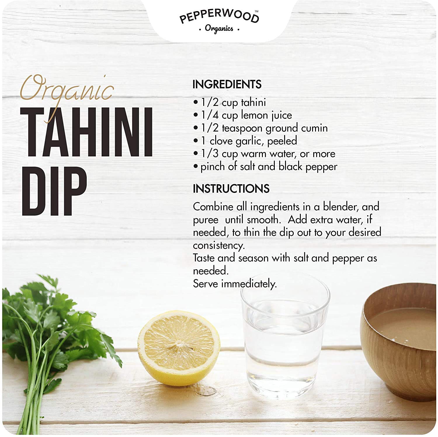 Organic Whole Sesame Tahini Paste - Bulk 6.6lb Bucket - Unhulled & Stone-Ground - Silky Smooth Texture in Hummus, Dips, Dressings - Unsalted, Nut-Free