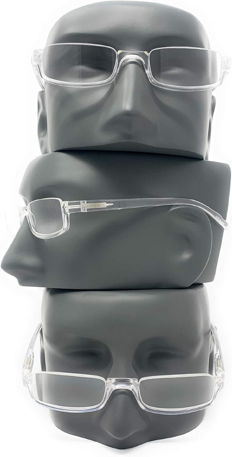 The Parker Rectangle Half Frame Reading Glasses, Unisex Semi Rimless Readers + 1.50 Tortoise