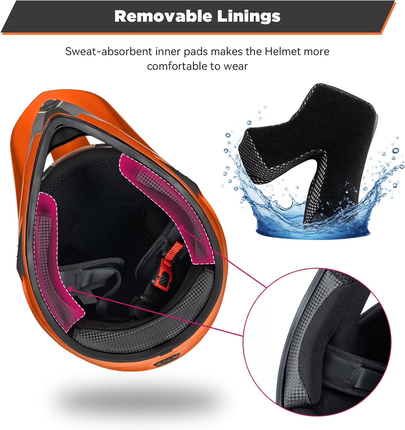 Youth Kids Dirt Bike Motocross Helmet (Goggles Gloves Face Mask) 4PCS Set, DOT Approved Full Face Motorcycle Helmets
