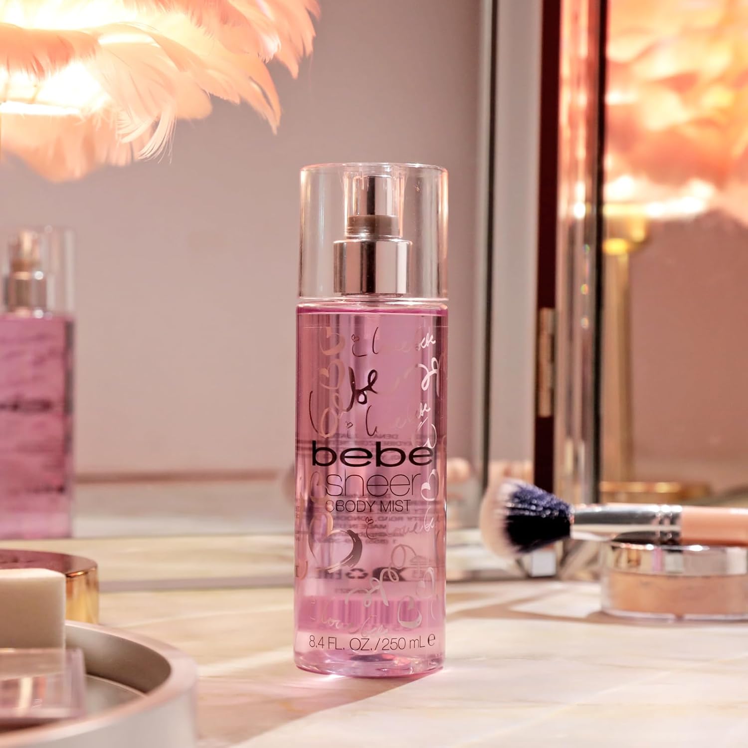 Bebe Sheer Eau de Parfum Spray for Woman - Long Lasting Amber Floral Womens Fragrance - Notes of Citrus Cocktail, Pink Peony and Sandalwood Perfume for Women - 3.4 oz
