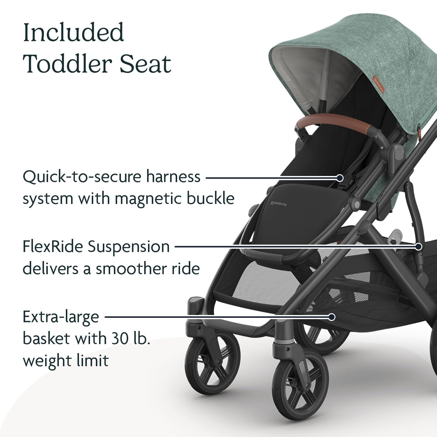UPPAbaby Vista V3 Convertible Single-to-Double Stroller - Jake