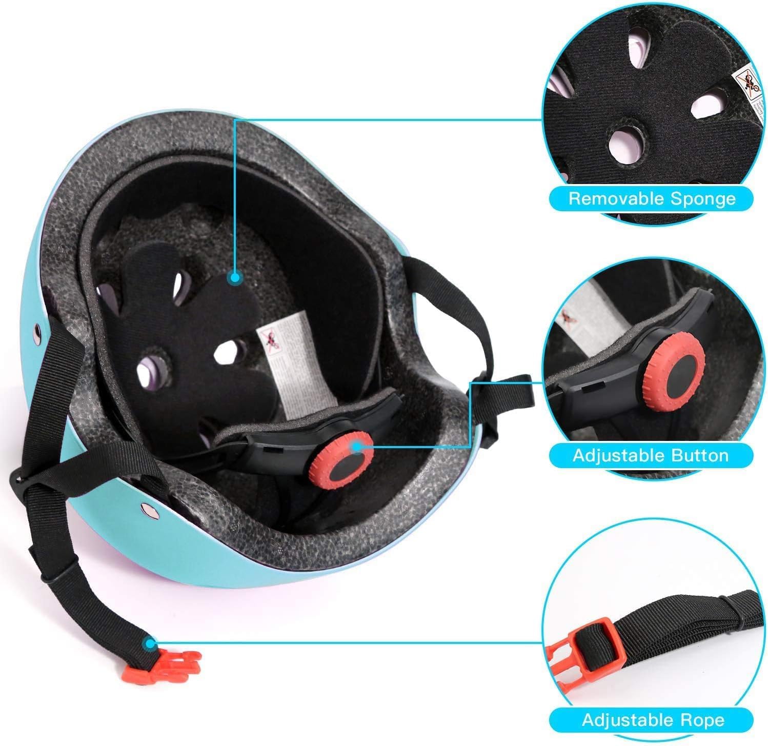 Adjustable Helmet for Ages 5-16 Kids Toddler Boys Girls Youth