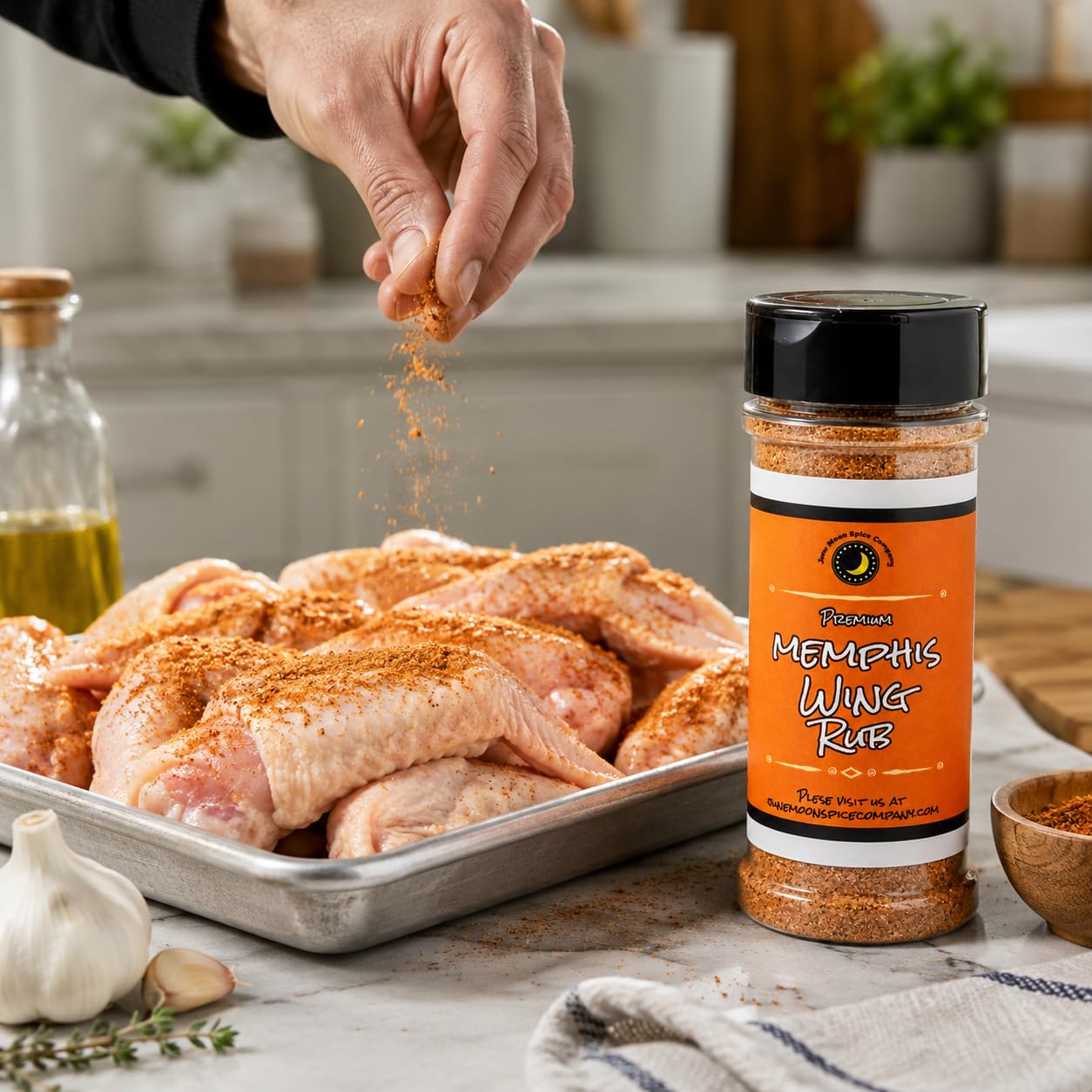 Memphis Chicken Wing Seasoning | Southern Dry Rub | Large Shaker