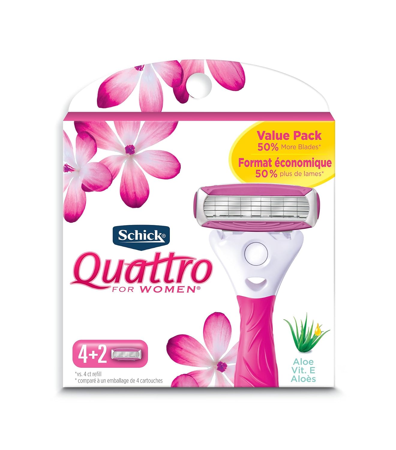 Schick Quattro Titanium Refills — Schick Quattro Refills, Men’s Razor Refills, 6 Count