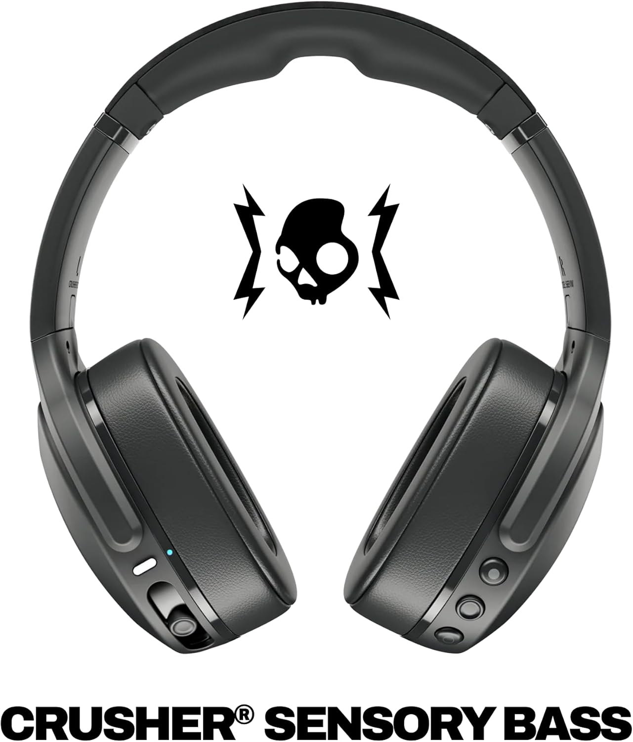 Skullcandy Crusher Evo Wireless Multi-Sensory Bass Headphones - True Black