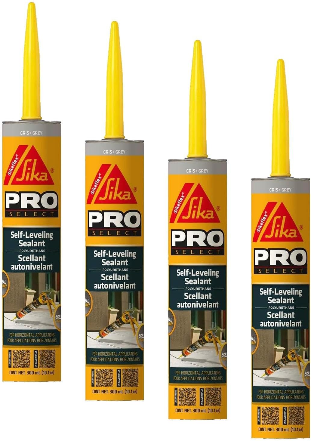 SIKA Sikaflex Self-Leveling Sealant, Gray Polyurethane, Fast Curing, for Concrete Expansion Joints, Waterproof, Paintable, Fills Cracks up to 1.5 in., 10.1 fl. oz Cartridge