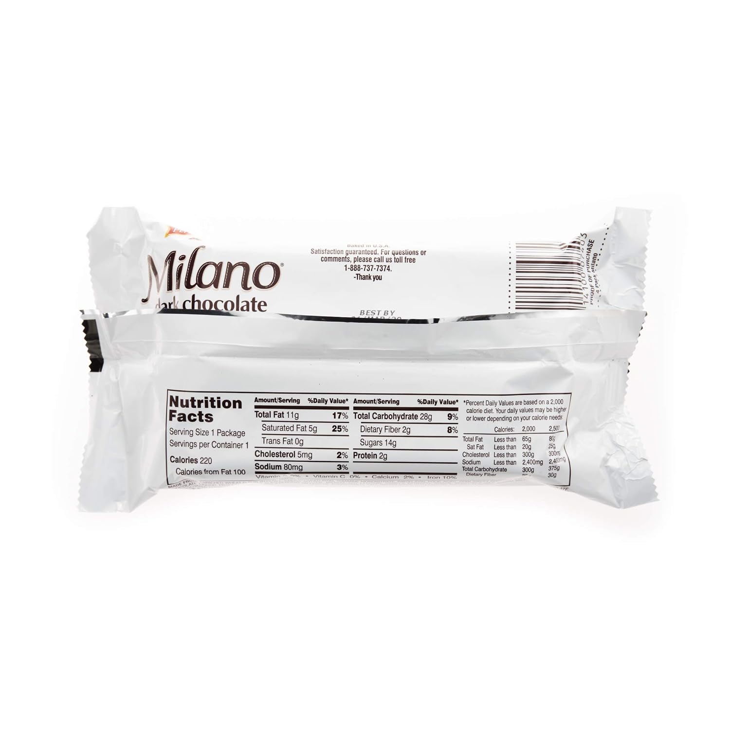 Pepperidge Farm Milano Cookies, Dark Chocolate, 20 Packs Tub, 2 Cookies Per Pack