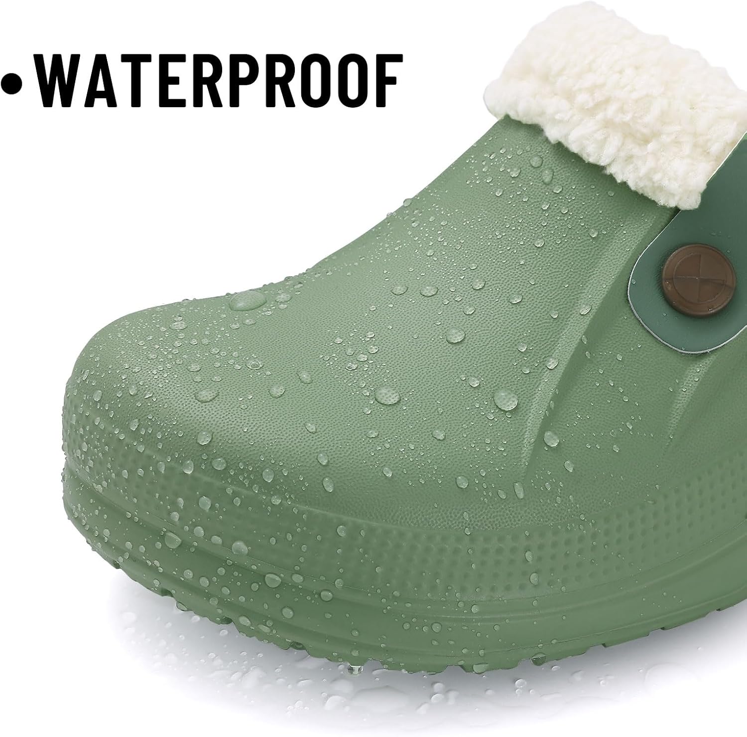 Beslip Fur Lined Clogs for Women & Men Fuzzy Slippers with Memory Foam