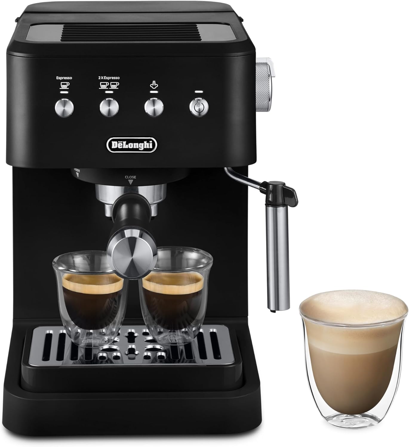 De'Longhi Stilosa Compact Manual Espresso Machine, Manual Milk Frother