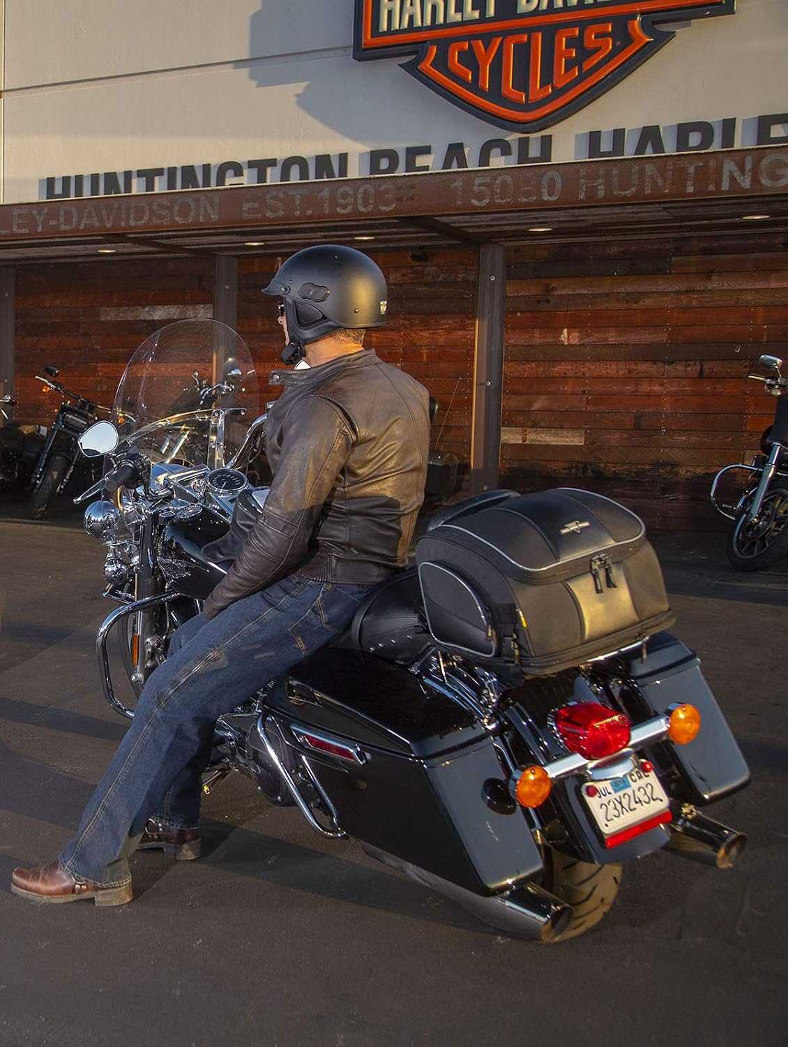 Nelson-Rigg Route 1 Weekender Backrest/Sissy Bar Rack Bag; Fits Harley Davidson, Indian, Yamaha & Suzuki Motorcycles