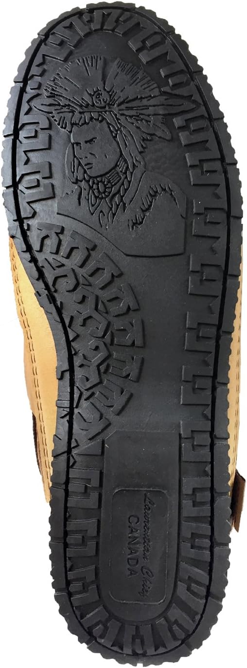 Laurentian Chief Men's Moose & Elk Leather Moccasin Shoes
