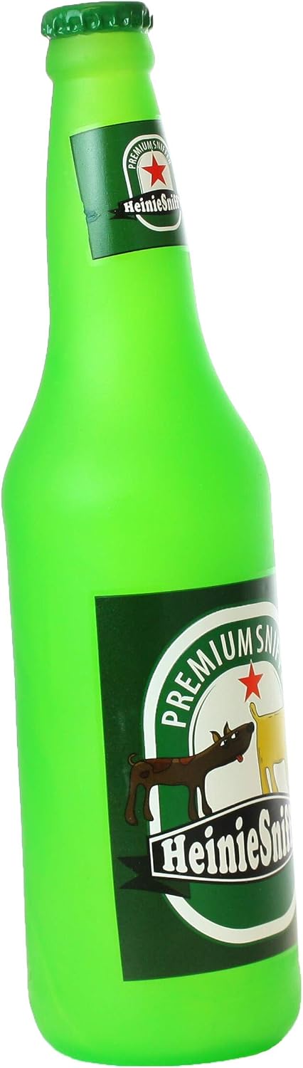 SILLY SQUEAKERS Tuffy Beer Bottle Dog Toy: Squeaky Dog Toy, Washable and Floats, Vinyl