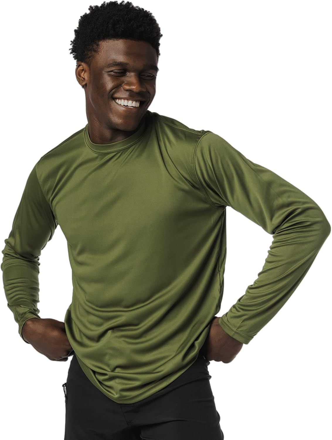 Vapor Apparel Men's Outdoor UPF 50+ Long Sleeve T-Shirt, UV Sun Protection for Fishing, Running, Hiking, Swimming