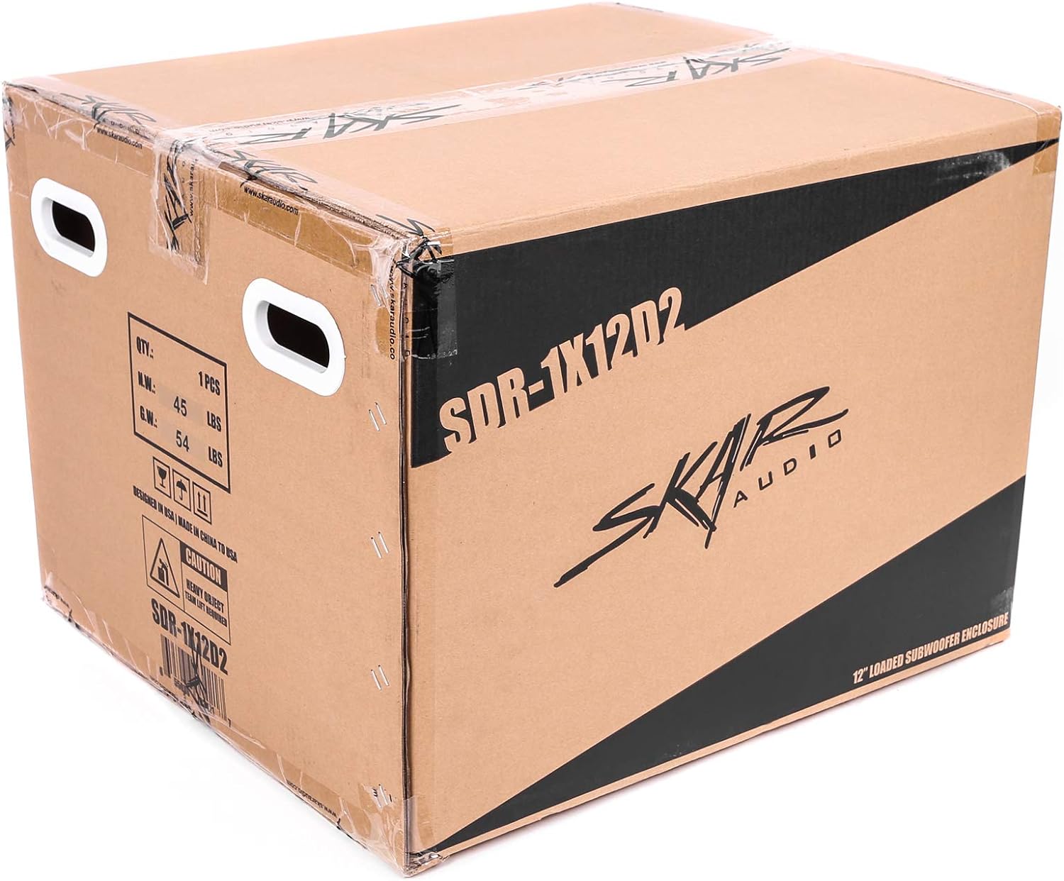 Skar Audio Single 8" Complete 700 Watt SDR Series Subwoofer Bass Package - Includes Loaded Enclosure with Amplifier