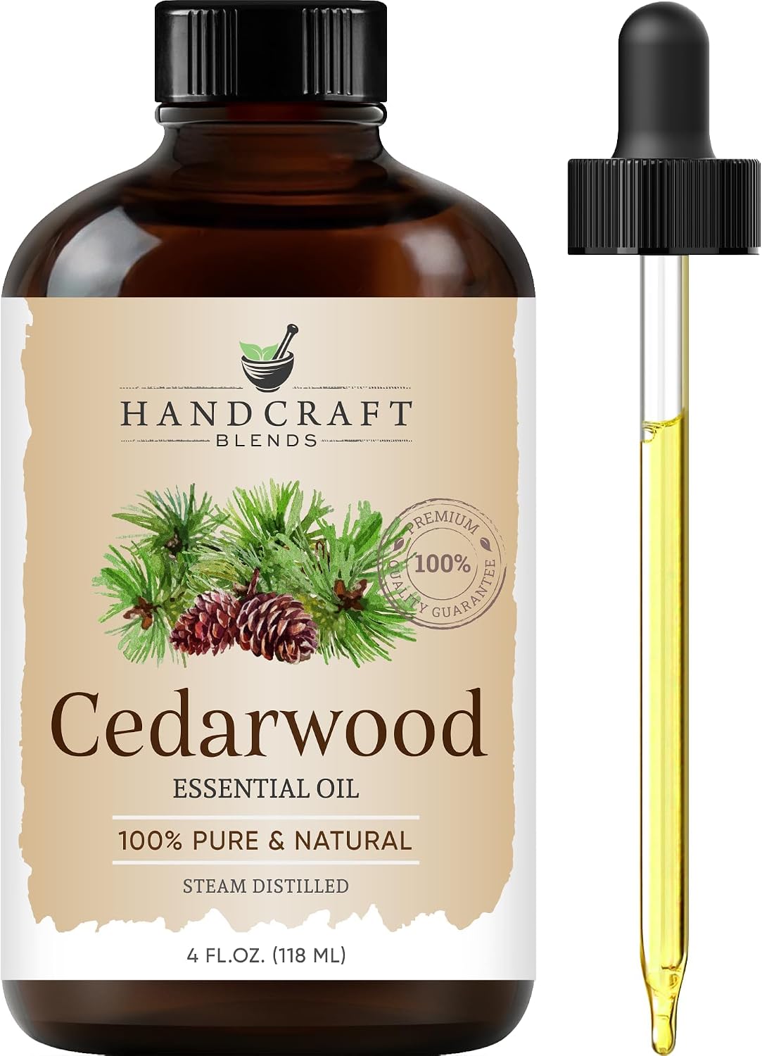 Handcraft Blends Peppermint Essential Oil – Huge 4 Fl Oz – 100% Pure and Natural – Premium Grade Essential Oil for Diffuser and Aromatherapy, Skin, Massage, Candle and Soap Making Fragrance