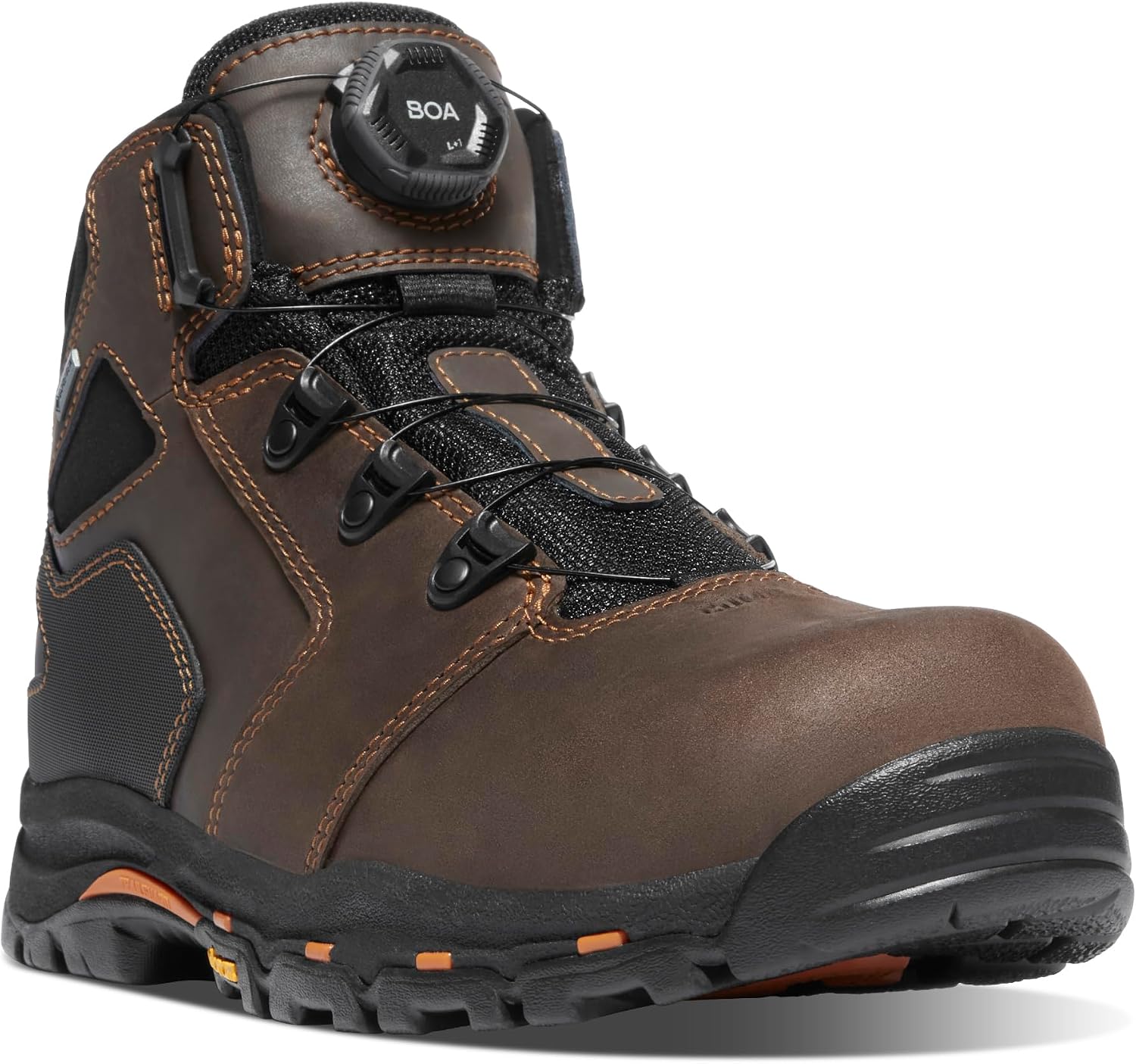 Danner Vicious Composite Toe Work Boots for Men, Waterproof, ASTM Approved | Composite Toe Boots for Men, For Electrical Hazard Work, Slip Resistant Grip, TPU Shank, Construction Boots