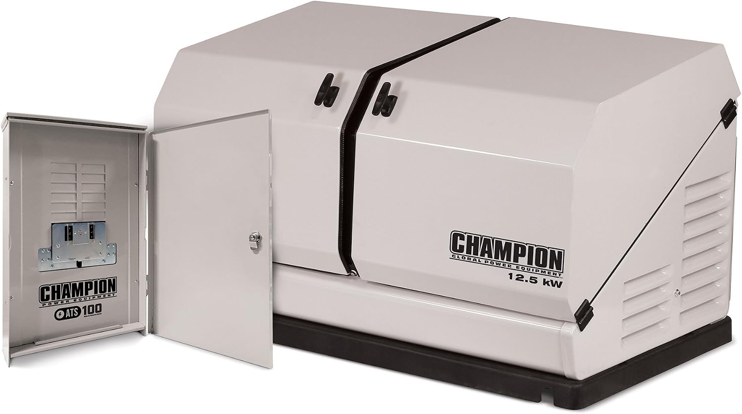 Champion Power Equipment 100177 8.5-kW Home Standby Generator with 50-Amp Outdoor-Rated Automatic Transfer Switch