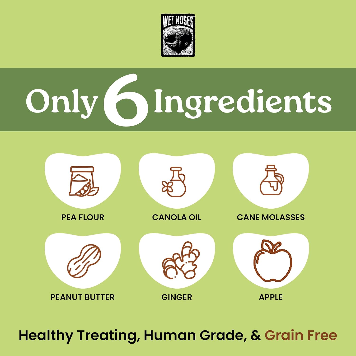 Wet Noses Organic Crunchy Dog Treats – All-Natural, Human-Grade, Non-GMO, Healthy Training & Delicious Snacks for Dogs