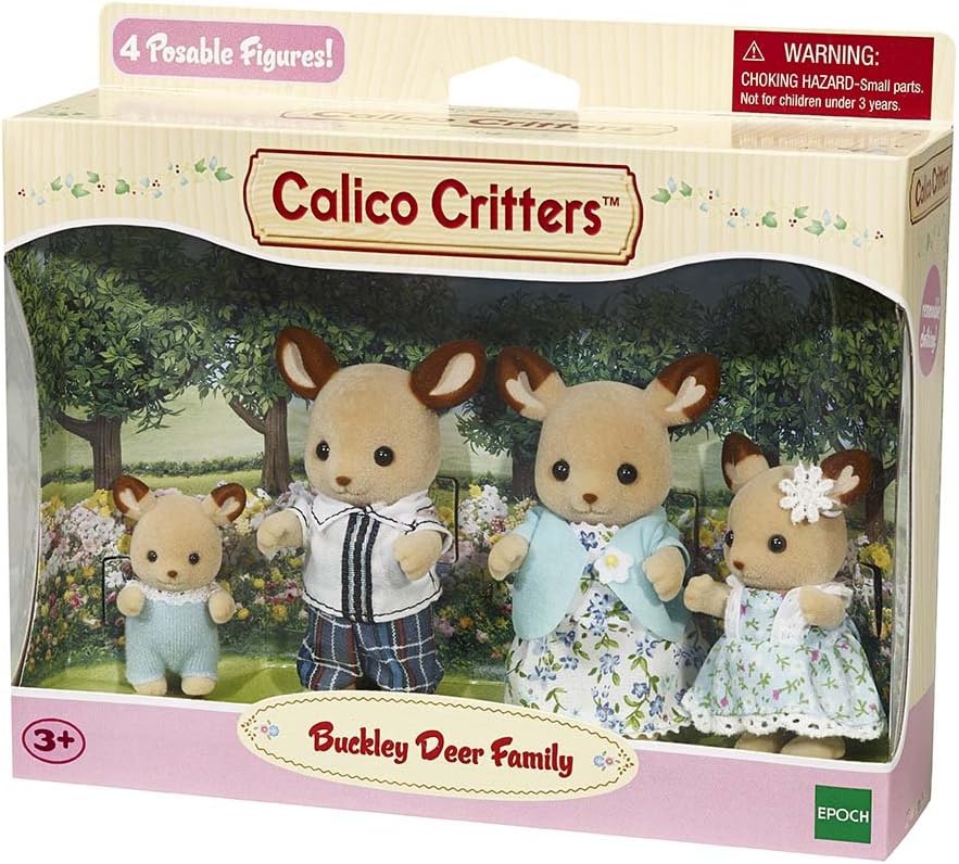 Calico Critters Pickleweeds Hedgehog Family - Set of 4 Collectible Doll Figures for Children Ages 3+