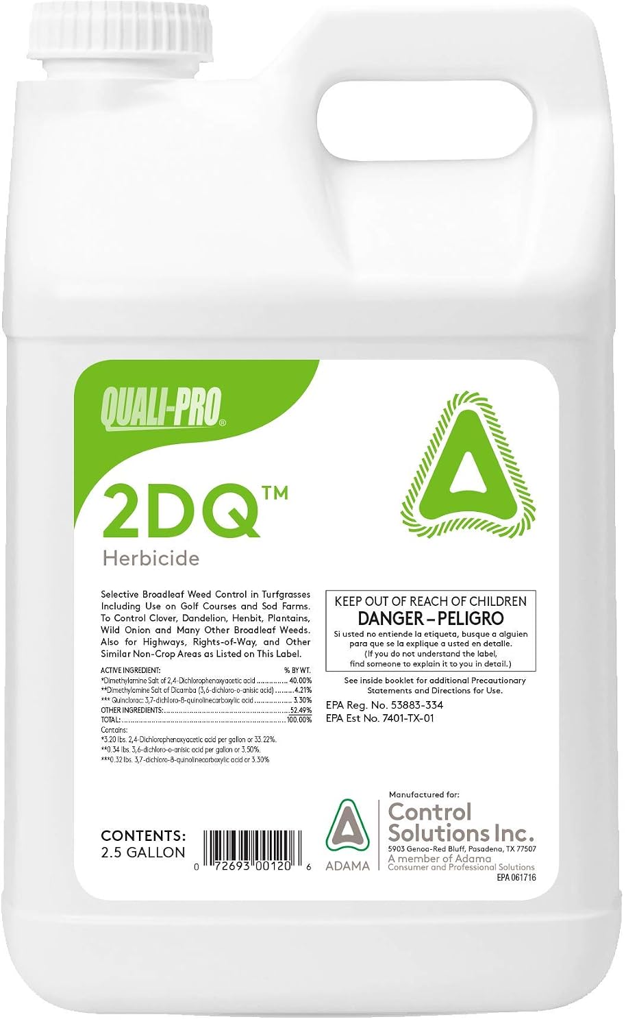 Quali-Pro 2DQ Herbicide (2.5 Gallons)