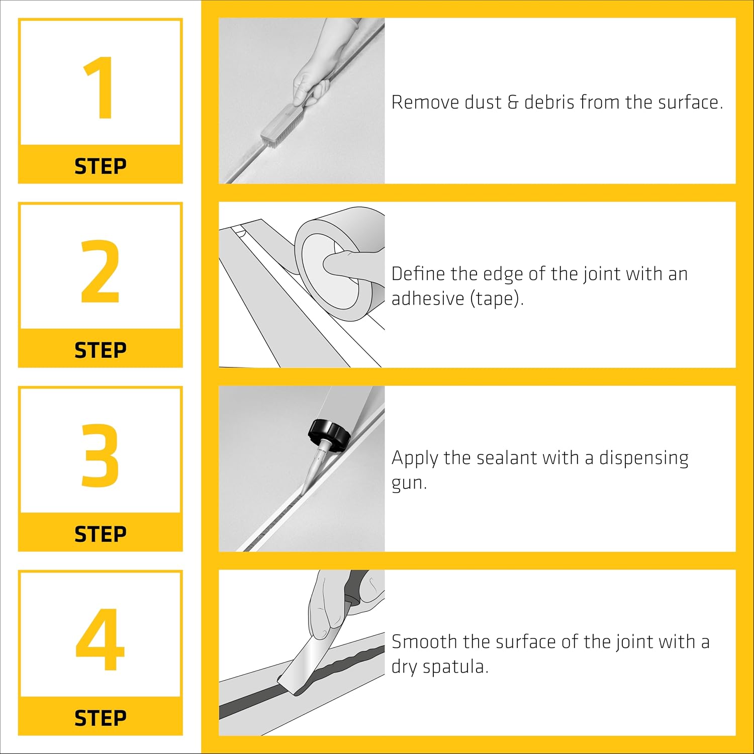 SIKA Sikaflex Construction Sealant - White, All-Purpose Polyurethane for Joints 1/2" or Smaller - 10.1 fl. oz - Weatherproof, High Elasticity, Paintable, Strong Adhesion