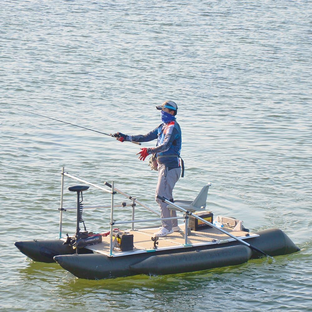 AQUOS Haswing Bow Mount Trolling Motor 12V 55lbs 48in with Wireless Remote | Fresh & Saltwater Ready, 164ft Wireless Remote Range, Black, Fits Boats up to 19ft, Req 13.7 x 8" Flat Mount Surface