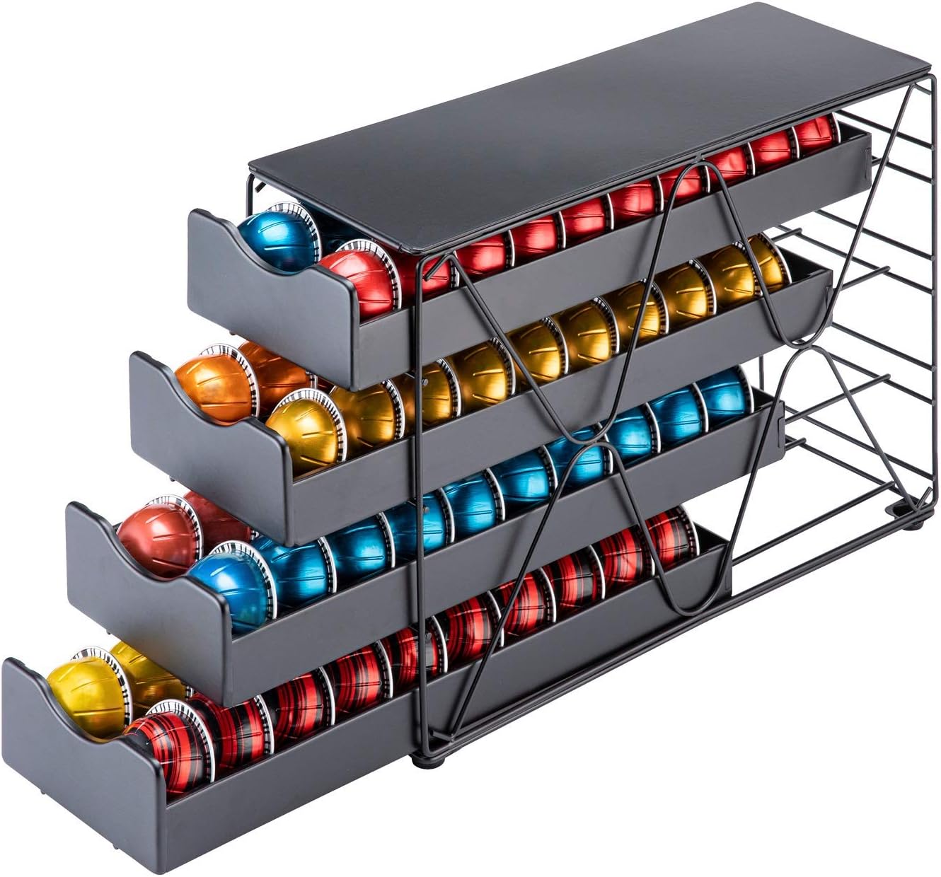 FlagShip Nespresso Vertuo Pod Holder 60 Large Pods Capacity 3 Tier