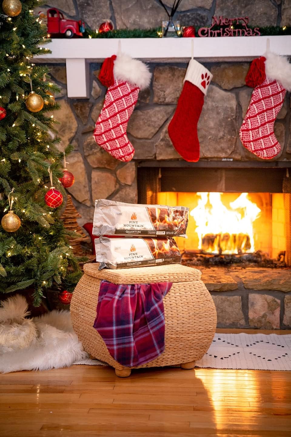 Pine Mountain Quantum 2.5 Hour Easy-Light Firelogs, 4 Count