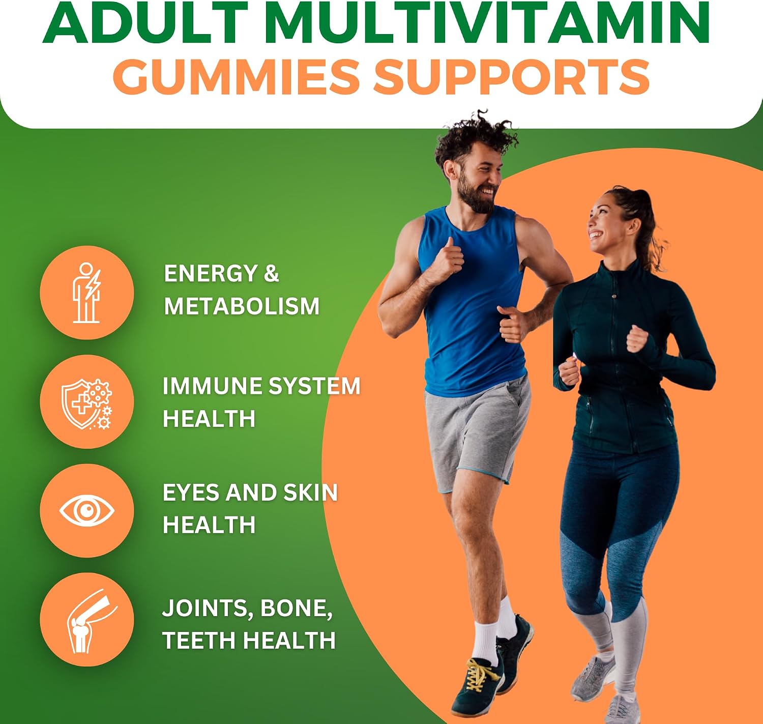 Zaytun Vitamins Halal Adult Multivitamin Gummies for Men, Women, Complete Everyday Nutritional Support with Biotin, Vegan, Natural Fruit Flavors