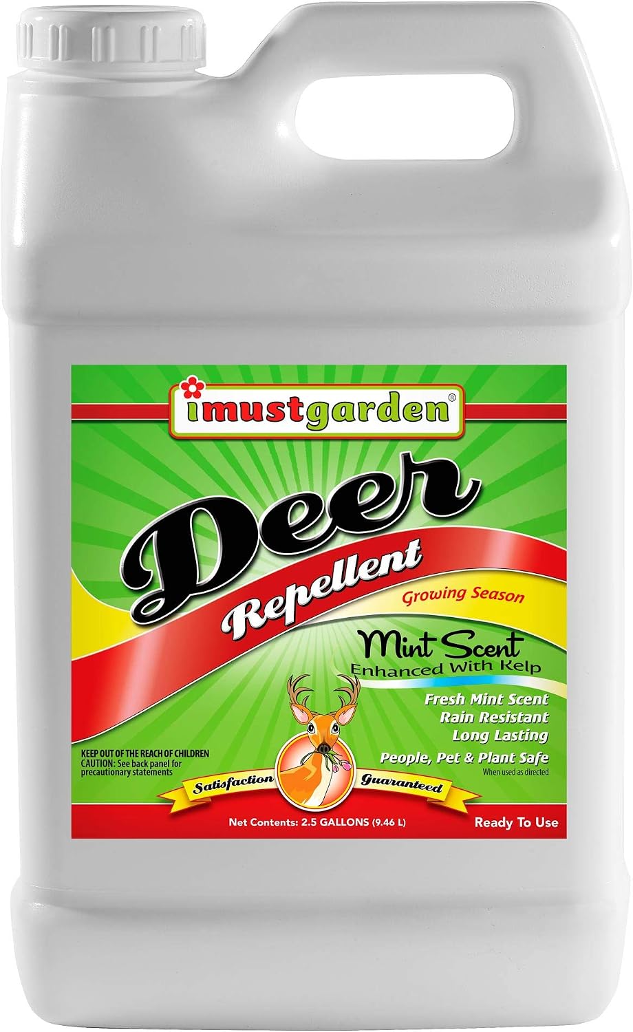 I Must Garden Deer Repellent: Powerful All-Natural Protection, 32oz Mint | Ready to Use Spray - Safe for Plants Pets & Pollinators - Pleasant Scent - Long-Lasting Control