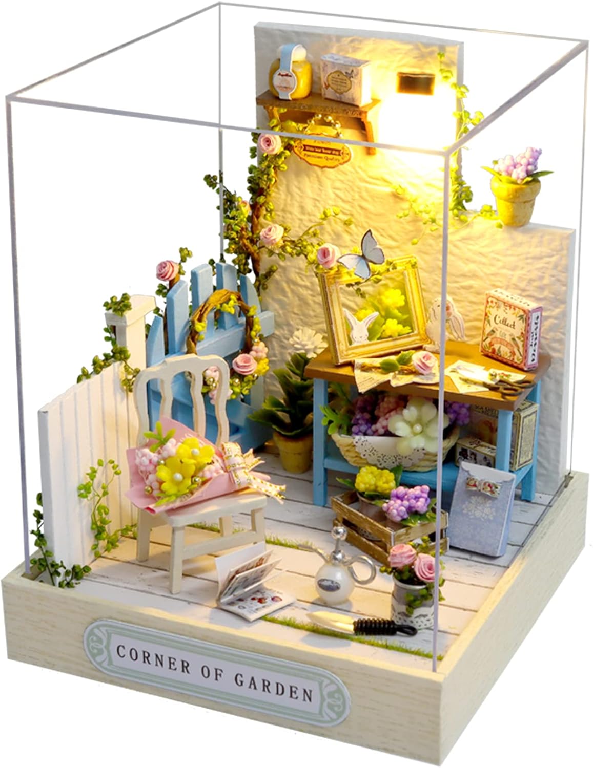 CUTEROOM DIY Doll Room Miniature Furniture Wooden House Kit-Study Room