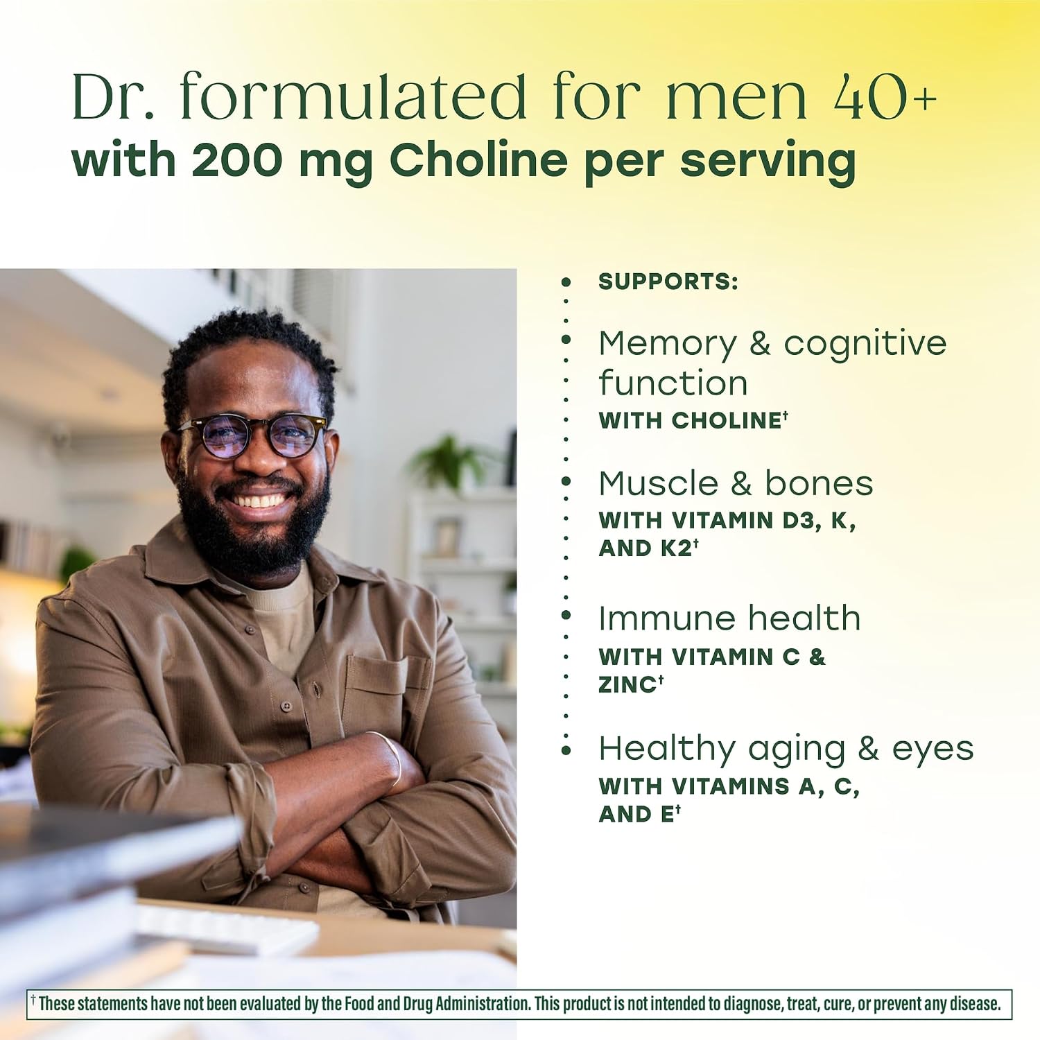 MegaFood Advanced Multivitamin for Men 40+ Doctor Formulated, 120 Tablets | Immune Support, Cellular Energy, Prostate & Brain Health, Choline, Methylfolate Vitamin C, D3, Zinc, Vegetarian, 60 Servings