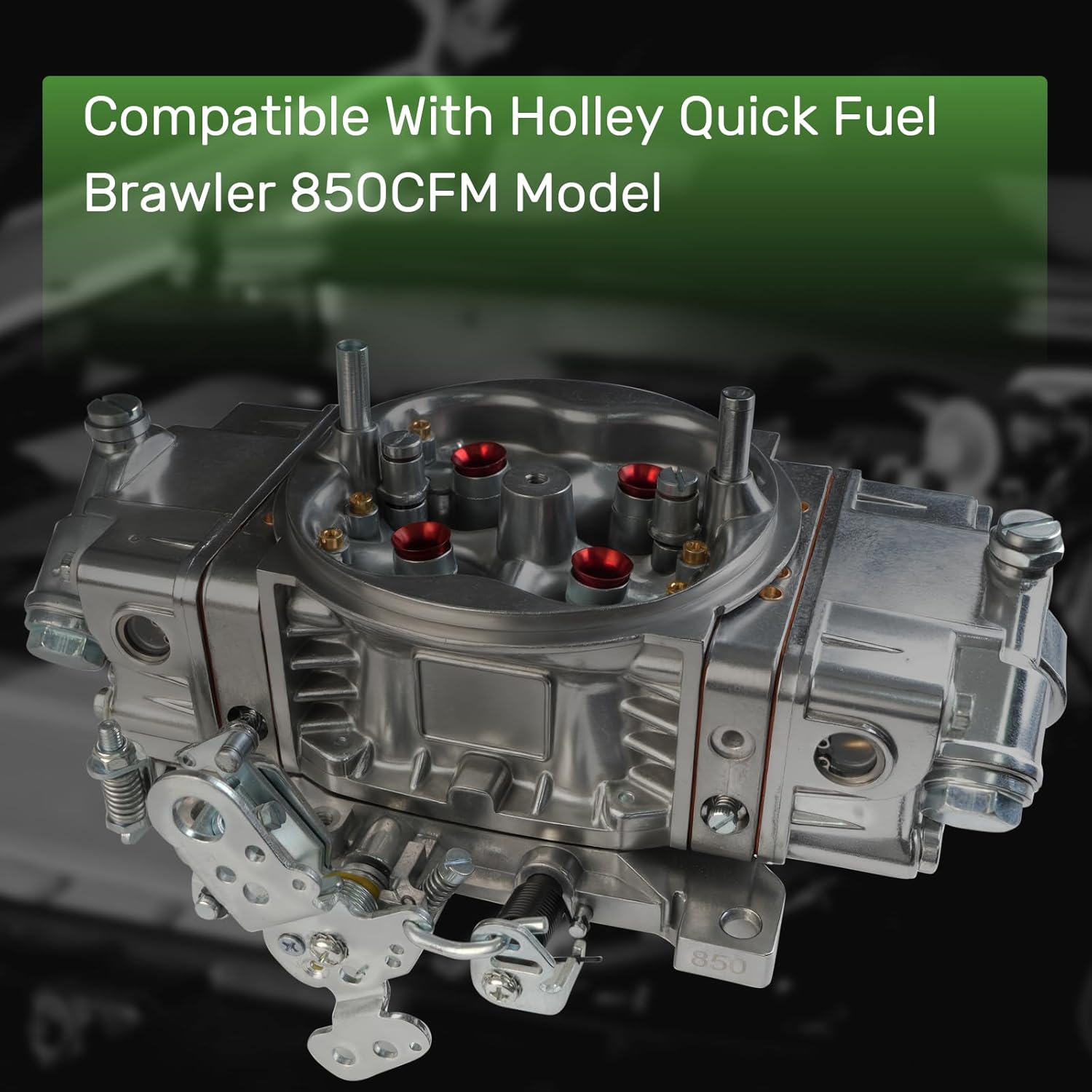 BR-67201 4 Barrel 850 CFM For Holley Brawler Carburetor Double Pumper Mechanical