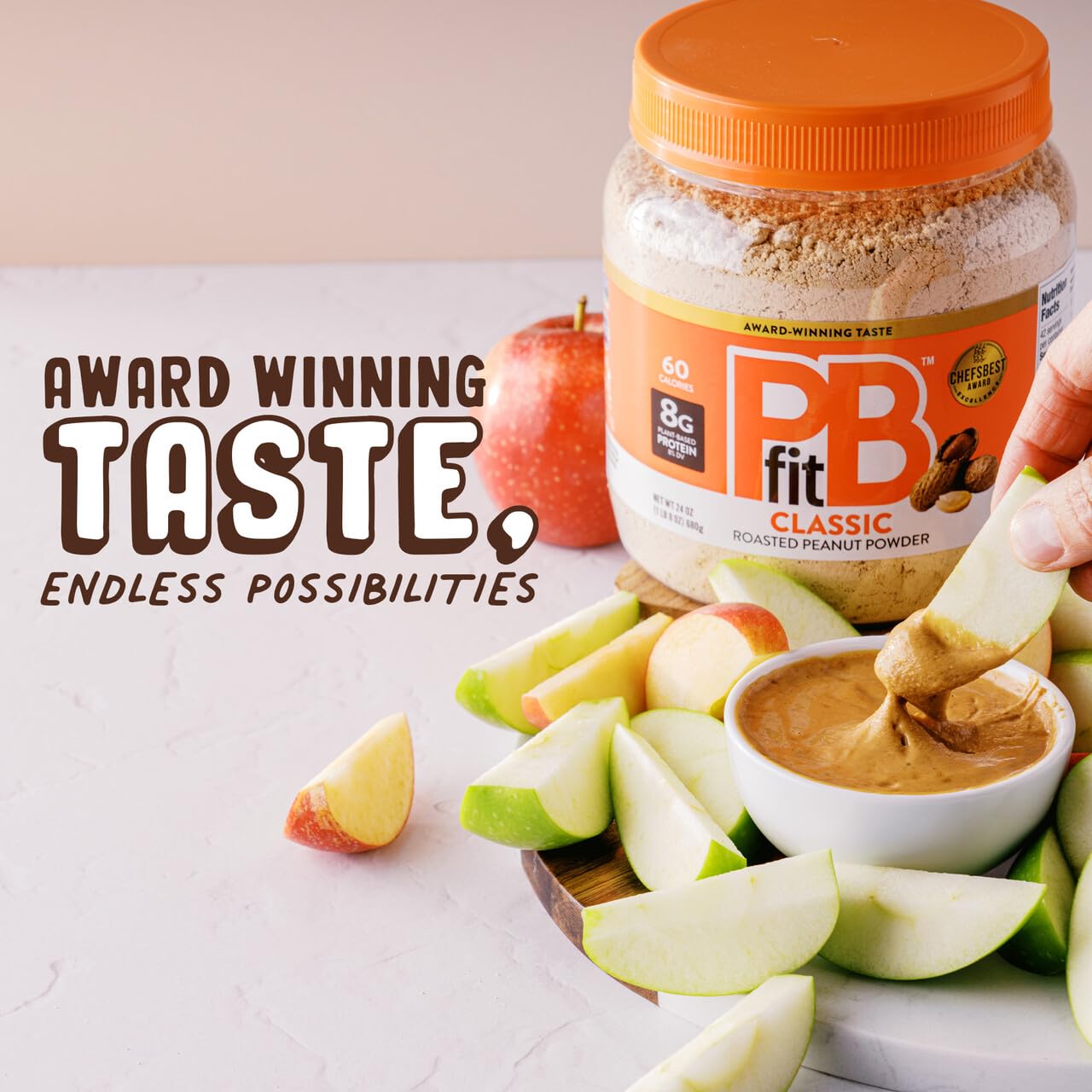 PBfit Cocoa Peanut Butter Powder 30 Oz, Peanut Spread with 6g Protein