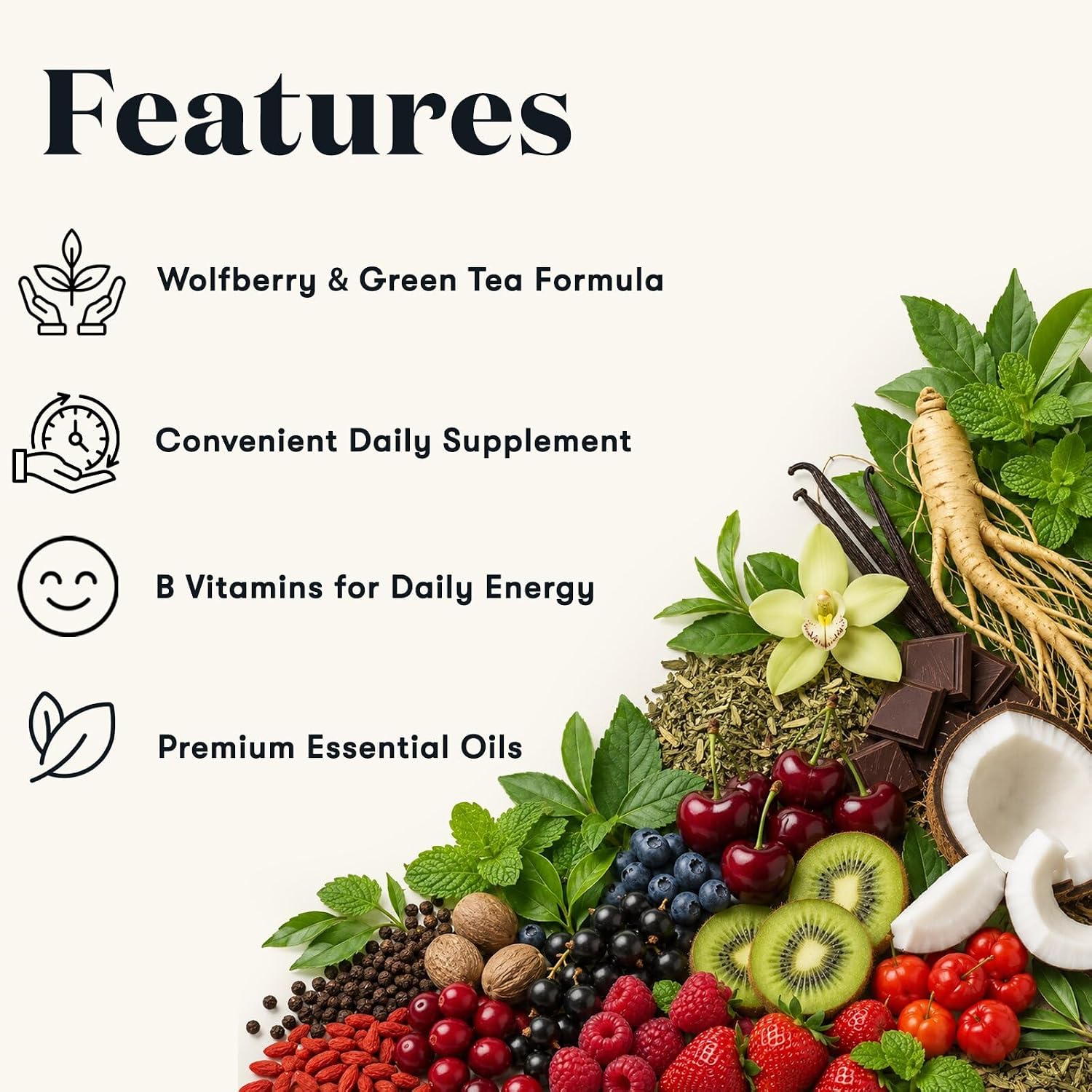 Young Living NingXia Nitro | 1 Pack (14 Sachets) | Energizing Wolfberry Drink with Green Tea & Korean Ginseng | Supports Focus